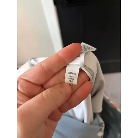 Athleta Paradise Floral Chaturanga High-Waisted Leggings Light Blue Size M - Picture 6 of 7